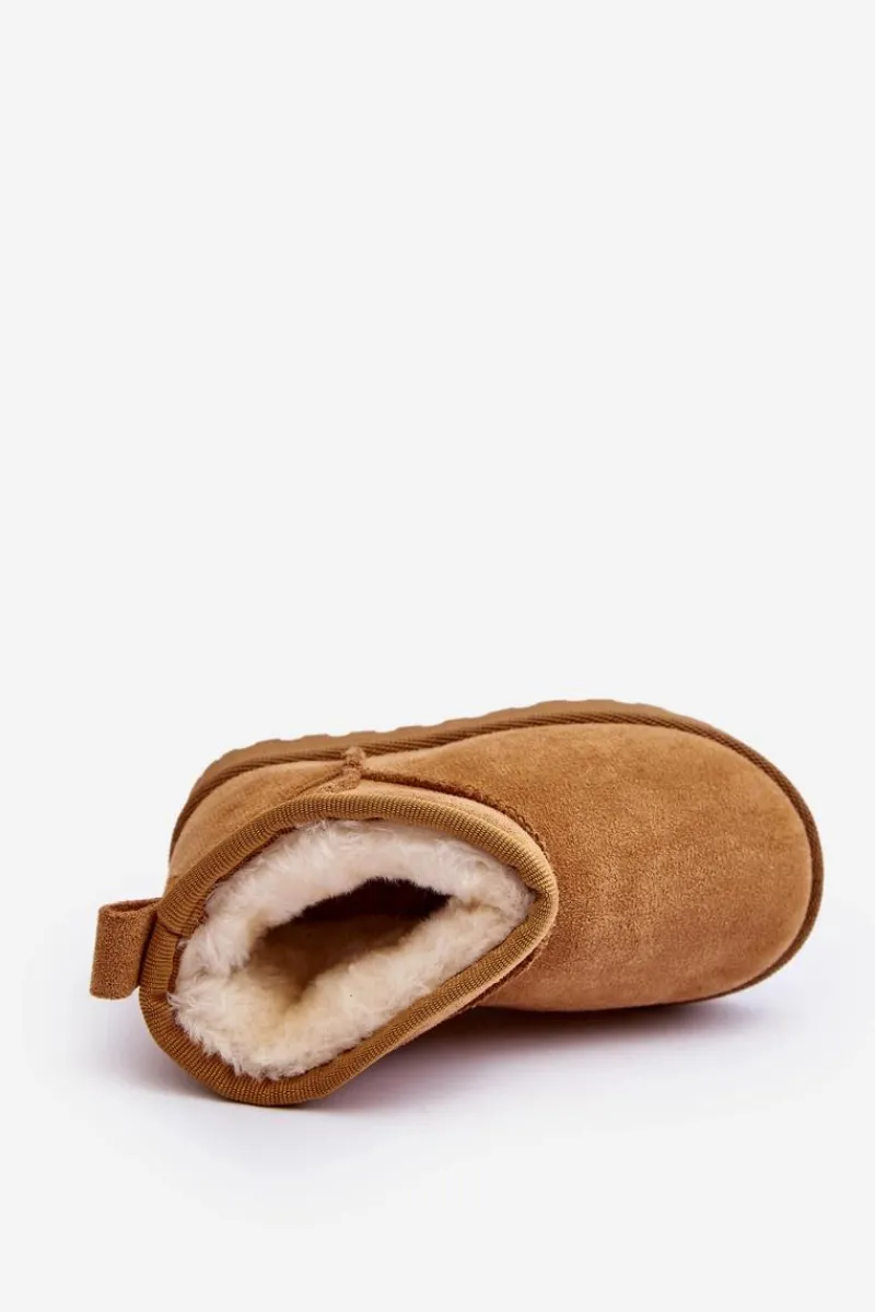 Discount Dziecięce Śniegowce Botki Ocieplane Camel Nallita Dzieci Dziewczęce|Chłopięce