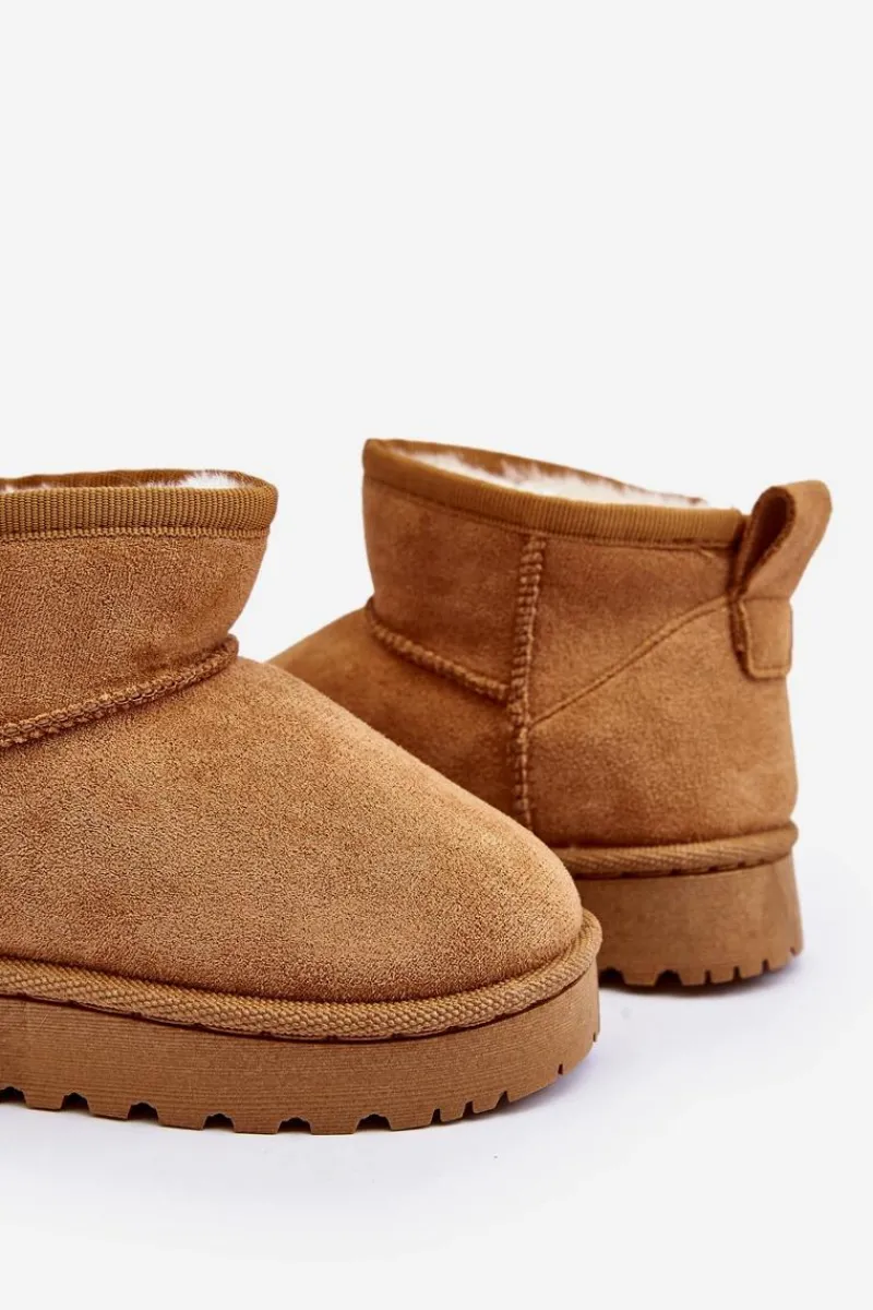 Discount Dziecięce Śniegowce Botki Ocieplane Camel Nallita Dzieci Dziewczęce|Chłopięce