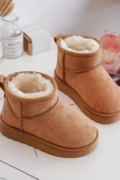 Discount Dziecięce Śniegowce Botki Ocieplane Camel Nallita Dzieci Dziewczęce|Chłopięce