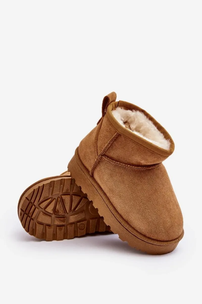 Discount Dziecięce Śniegowce Botki Ocieplane Camel Nallita Dzieci Dziewczęce|Chłopięce