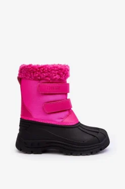 Best Big Star Shoes Dziecięce Śniegowce Na Rzepy Big Star Fuksja MM374112