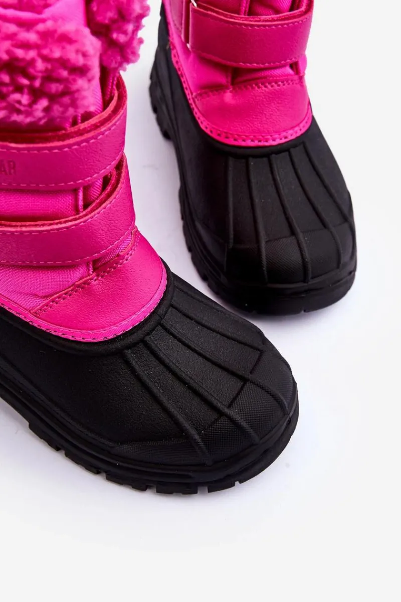 Best Big Star Shoes Dziecięce Śniegowce Na Rzepy Big Star Fuksja MM374112