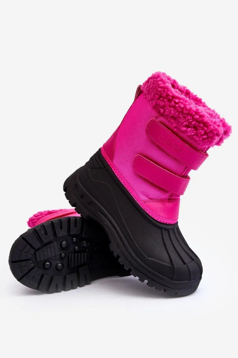 Best Big Star Shoes Dziecięce Śniegowce Na Rzepy Big Star Fuksja MM374112