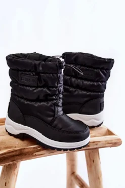 Best Big Star Shoes Dziecięce Śniegowce Na Suwak Big Star KK374235 Czarne