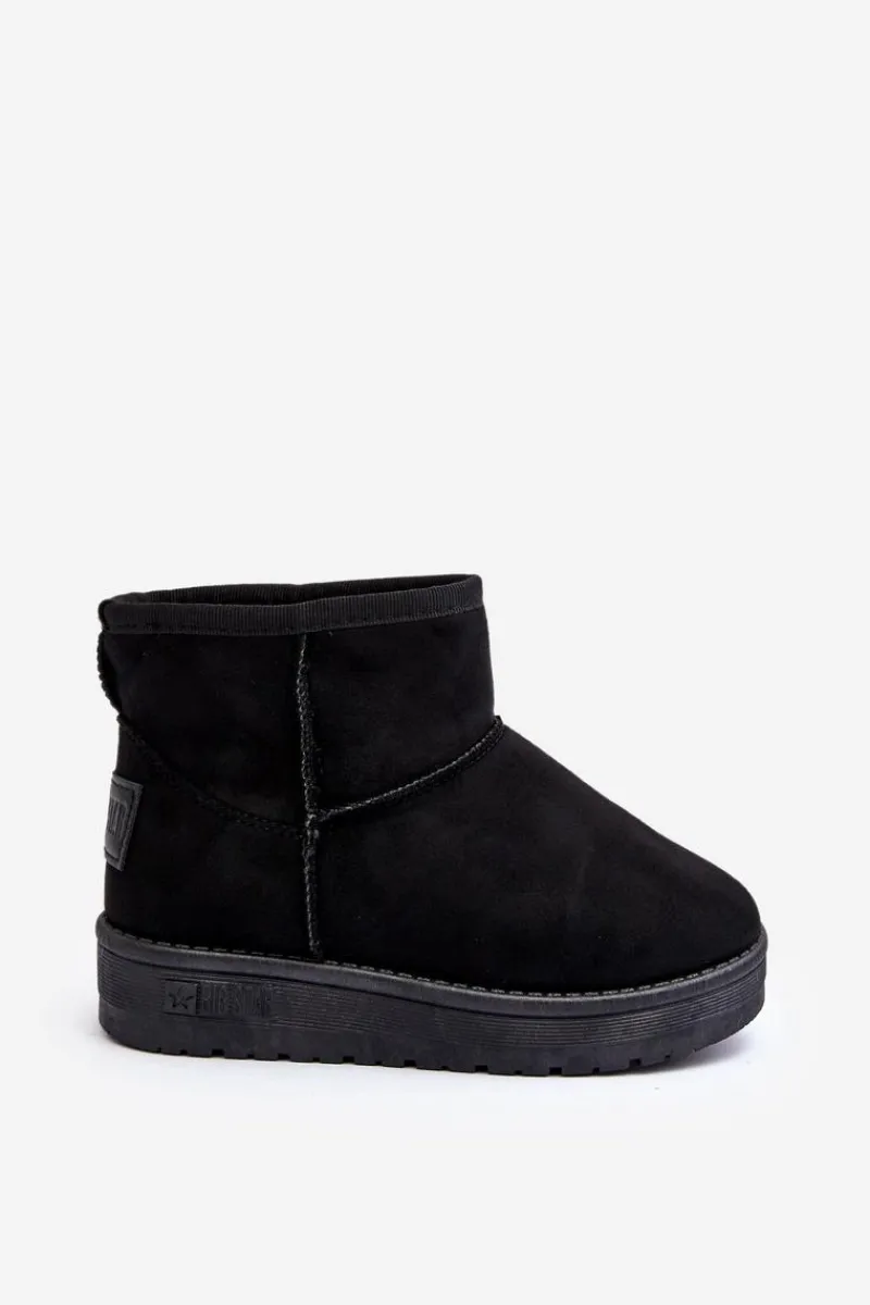 Big Star Shoes Dziecięce Śniegowce Ocieplane Czarne Big Star MM374054 Czarny