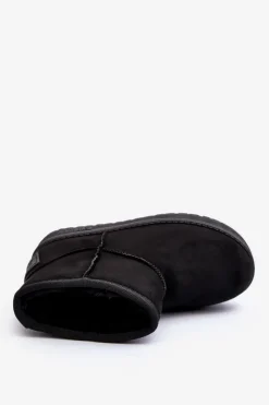 Big Star Shoes Dziecięce Śniegowce Ocieplane Czarne Big Star MM374054 Czarny