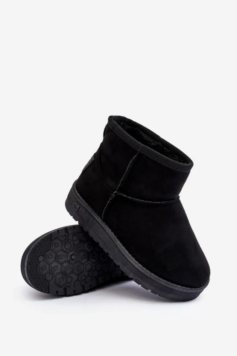 Big Star Shoes Dziecięce Śniegowce Ocieplane Czarne Big Star MM374054 Czarny