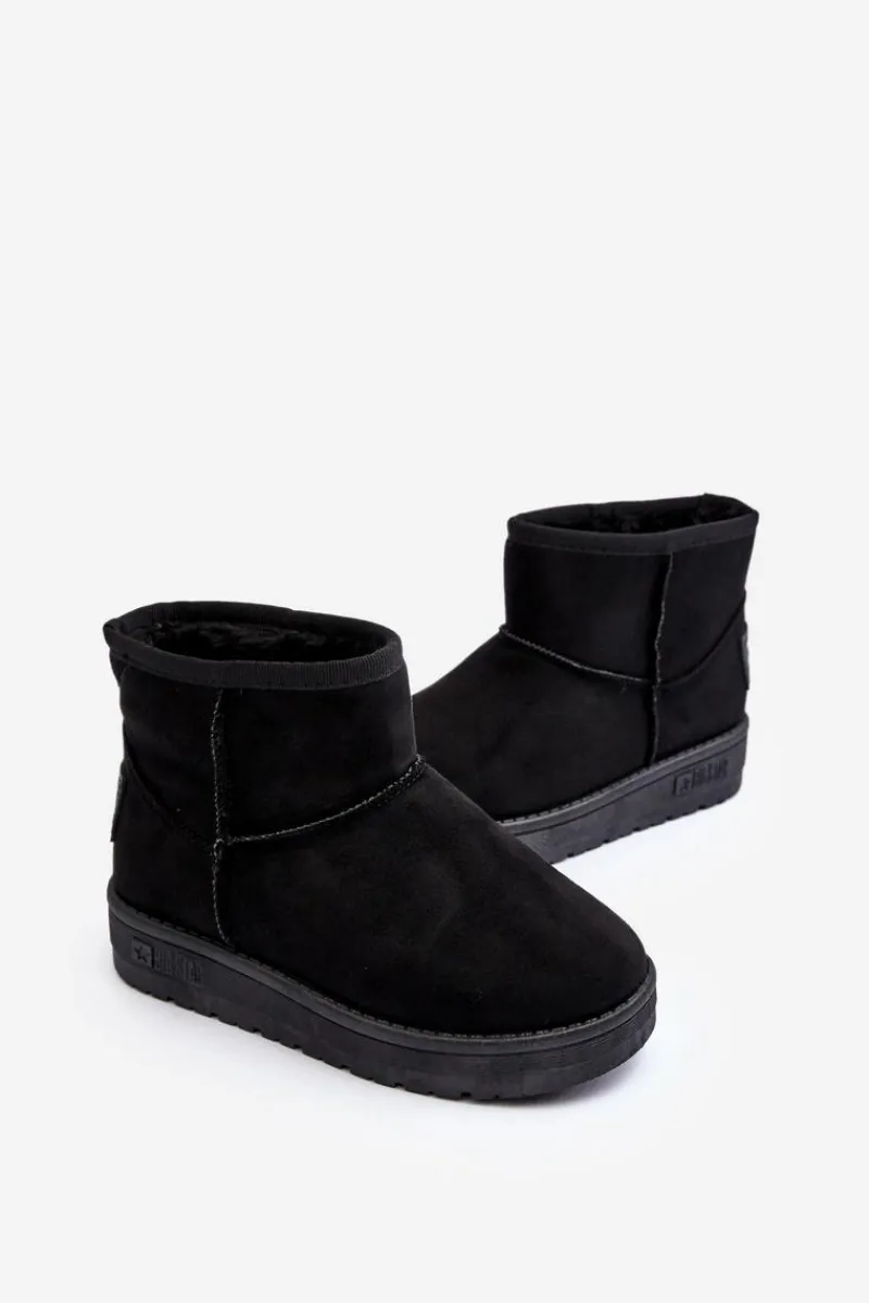 Big Star Shoes Dziecięce Śniegowce Ocieplane Czarne Big Star MM374054 Czarny