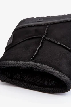 Big Star Shoes Dziecięce Śniegowce Ocieplane Czarne Big Star MM374054 Czarny