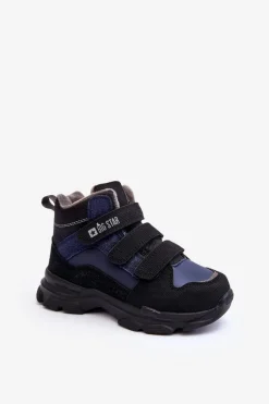 Discount Dziecięce Śniegowce Trapery Ocieplane Granatowe Big Star MM374172 Dzieci Chłopięce|Chłopięce