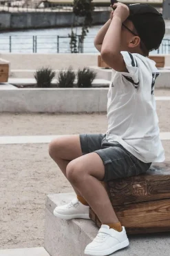 Chłopięce|Back To School></noscript>Boto Dziecięce Niskie Buty Sportowe Białe Frillo