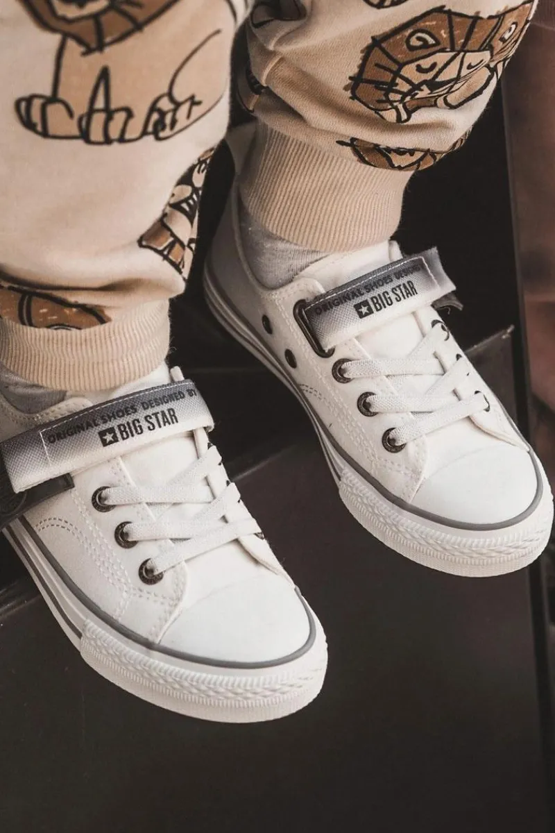 Chłopięce|Dziewczęce>Big Star Shoes Dziecięce Niskie Trampki BIG STAR JJ374070 Białe