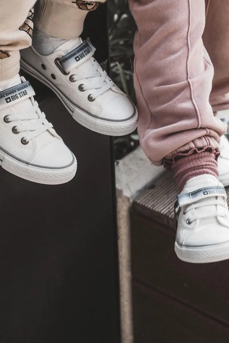 Chłopięce|Dziewczęce>Big Star Shoes Dziecięce Niskie Trampki BIG STAR JJ374070 Białe