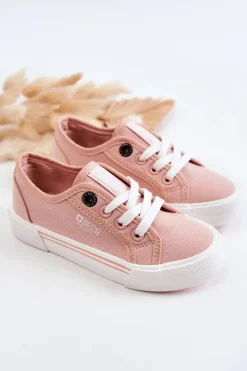 Sale Big Star Shoes Dziecięce Niskie Trampki Big Star JJ374171 Różowe