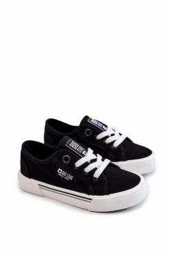 Dziecięce Niskie Trampki Big Star JJ374174 Czarne Dzieci Chłopięce|Dziewczęce