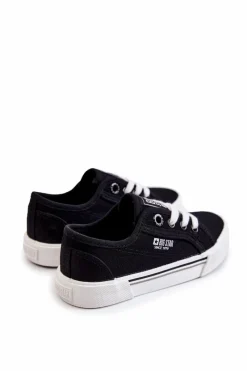 Dziecięce Niskie Trampki Big Star JJ374174 Czarne Dzieci Chłopięce|Dziewczęce