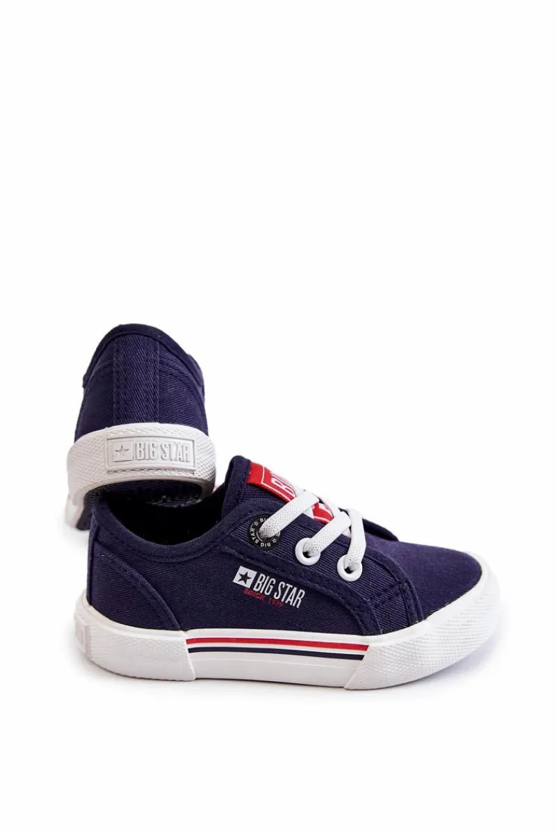 Chłopięce|Dziewczęce>Big Star Shoes Dziecięce Niskie Trampki Big Star JJ374168 Granatowe