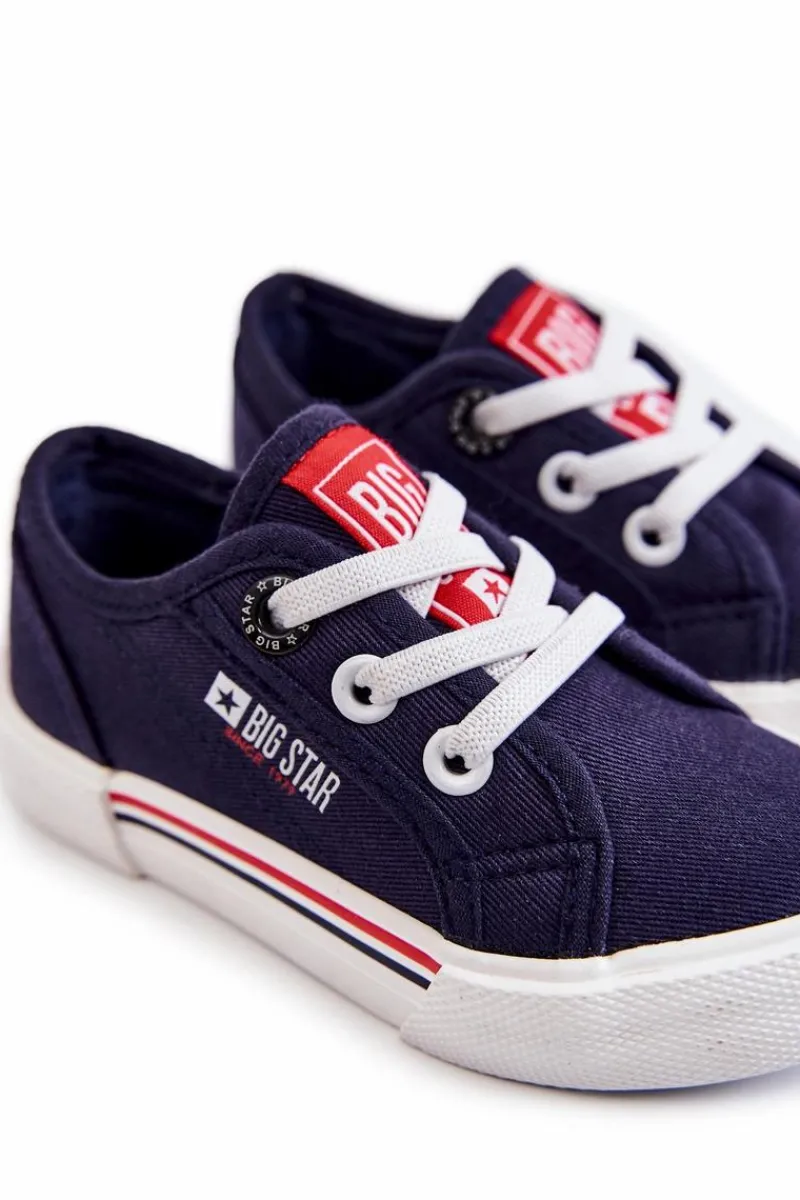 Chłopięce|Dziewczęce>Big Star Shoes Dziecięce Niskie Trampki Big Star JJ374168 Granatowe
