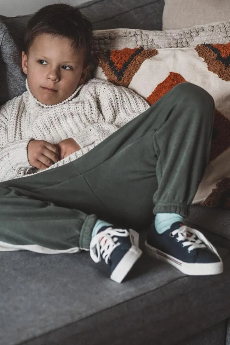 Sale Big Star Shoes Dziecięce Niskie Trampki Big Star JJ374173 Granatowe