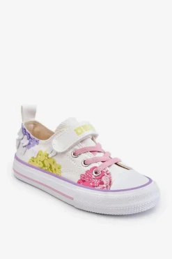 Sale Big Star Shoes Dziecięce Niskie Trampki Na Rzep Big Star LL374061 Białe