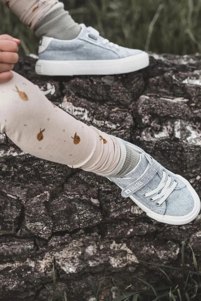 Chłopięce|Dziewczęce>Big Star Shoes Dziecięce Niskie Trampki Na Rzep BIG STAR JJ374107 Szare