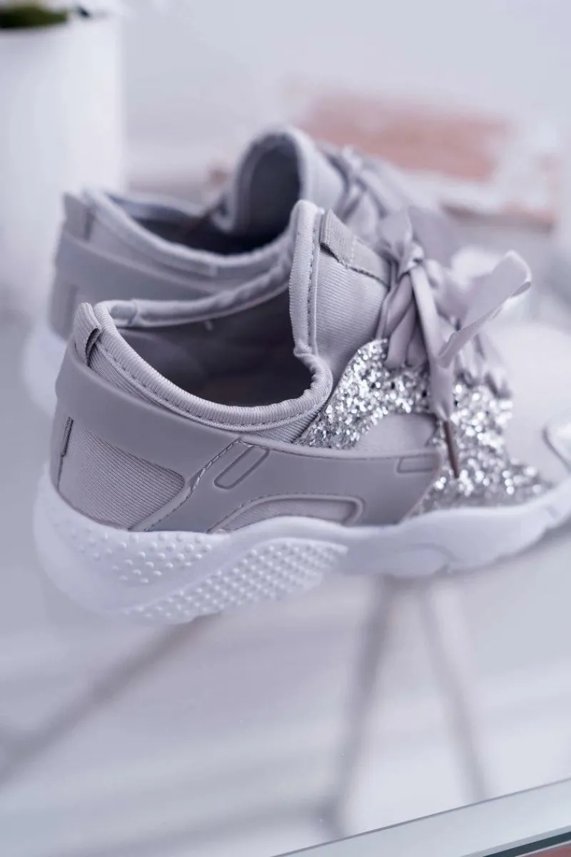 Hot Dziecięce Obuwie Sportowe Szare Bajka Dzieci Dziewczęce