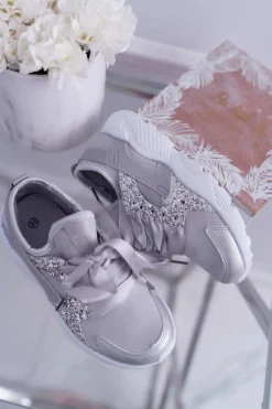 Hot Dziecięce Obuwie Sportowe Szare Bajka Dzieci Dziewczęce
