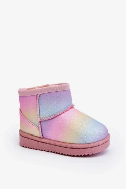 New Boto Dziecięce Ocieplane Botki Śniegowce Multikolor Gooby Wielokolorowy