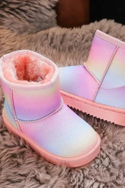 New Boto Dziecięce Ocieplane Botki Śniegowce Multikolor Gooby Wielokolorowy