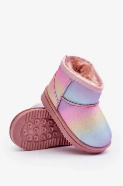 New Boto Dziecięce Ocieplane Botki Śniegowce Multikolor Gooby Wielokolorowy