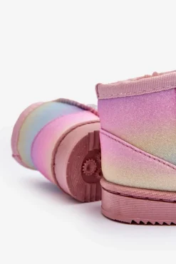 New Boto Dziecięce Ocieplane Botki Śniegowce Multikolor Gooby Wielokolorowy