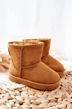 Hot Dziecięce Ocieplane Botki Śniegowce Khaki Gooby Dzieci Dziewczęce|Chłopięce