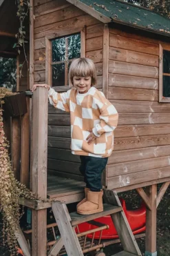 Hot Dziecięce Ocieplane Botki Śniegowce Khaki Gooby Dzieci Dziewczęce|Chłopięce