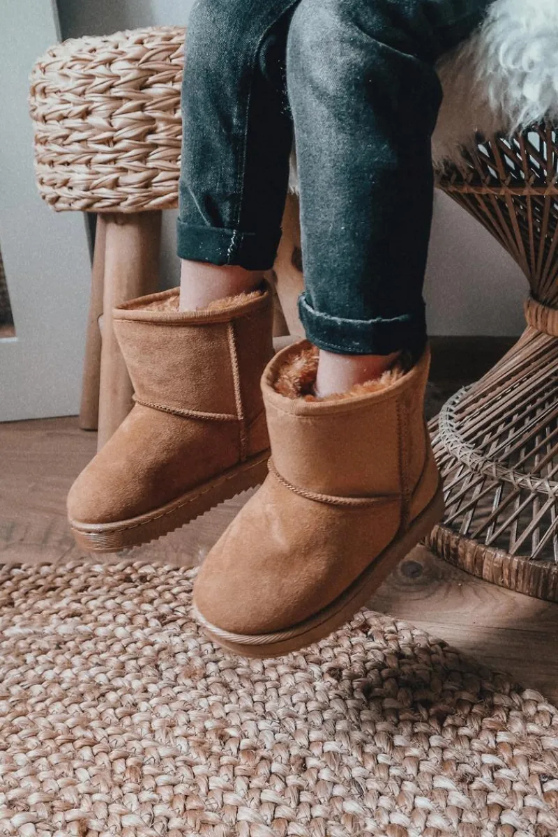 Hot Dziecięce Ocieplane Botki Śniegowce Khaki Gooby Dzieci Dziewczęce|Chłopięce