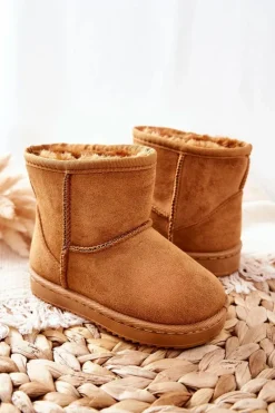 Hot Dziecięce Ocieplane Botki Śniegowce Khaki Gooby Dzieci Dziewczęce|Chłopięce