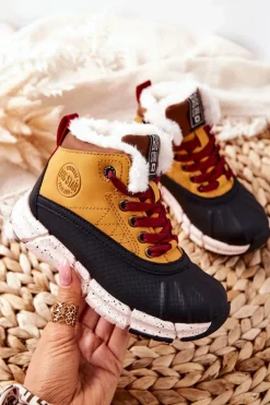 Chłopięce|Dziewczęce>Big Star Shoes Dziecięce Ocieplane Botki Big Star II374072 Camel