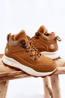 Chłopięce|Dziewczęce></noscript>Boto Dziecięce Ocieplane Botki Trapery Camel Otto