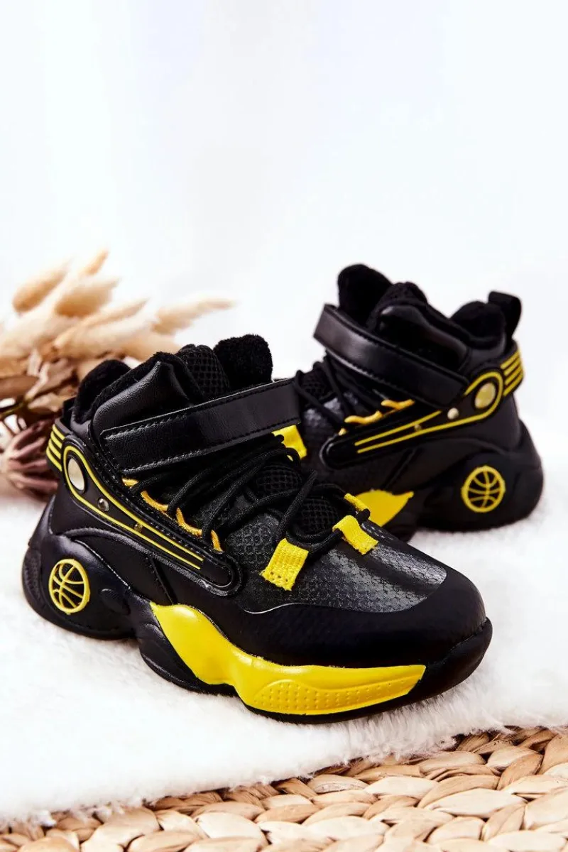 Chłopięce|Chłopięce>Boto Dziecięce Ocieplane Botki Śniegowce Czarne Herry