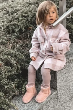 Sale Boto Dziecięce Ocieplane Botki Śniegowce Różowe Gooby Różowy