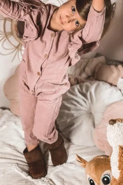 Hot Dziecięce Ocieplane Botki Śniegowce Brązowe Gooby Dzieci Dziewczęce|Chłopięce