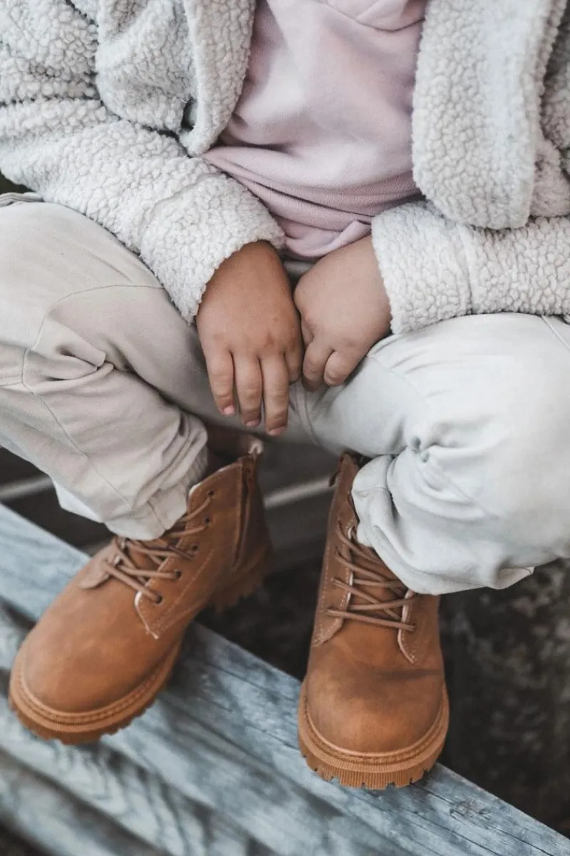 Sale Boto Dziecięce Ocieplane Botki Trapery Camel Cheddy