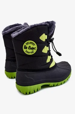 Sale Lee Cooper Dziecięce Ocieplane Śniegowce LCJ-21-44-0519 Czarne