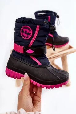 Dziewczęce>Lee Cooper Dziecięce Ocieplane Śniegowce LCJ-21-44-0522 Fuksja