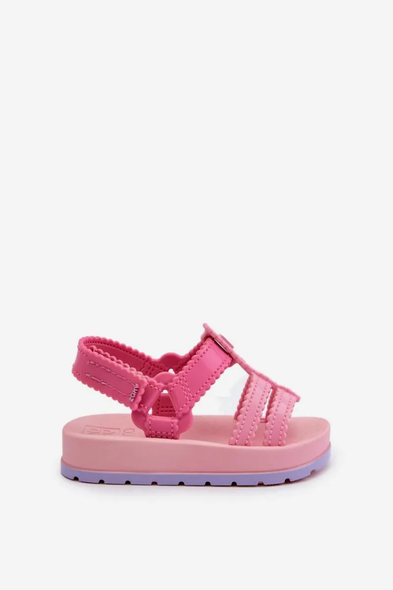 Dziewczęce>ZAXY Dziecięce Pachnące Sandałki Na Rzep LL385027 Różowe Różowy