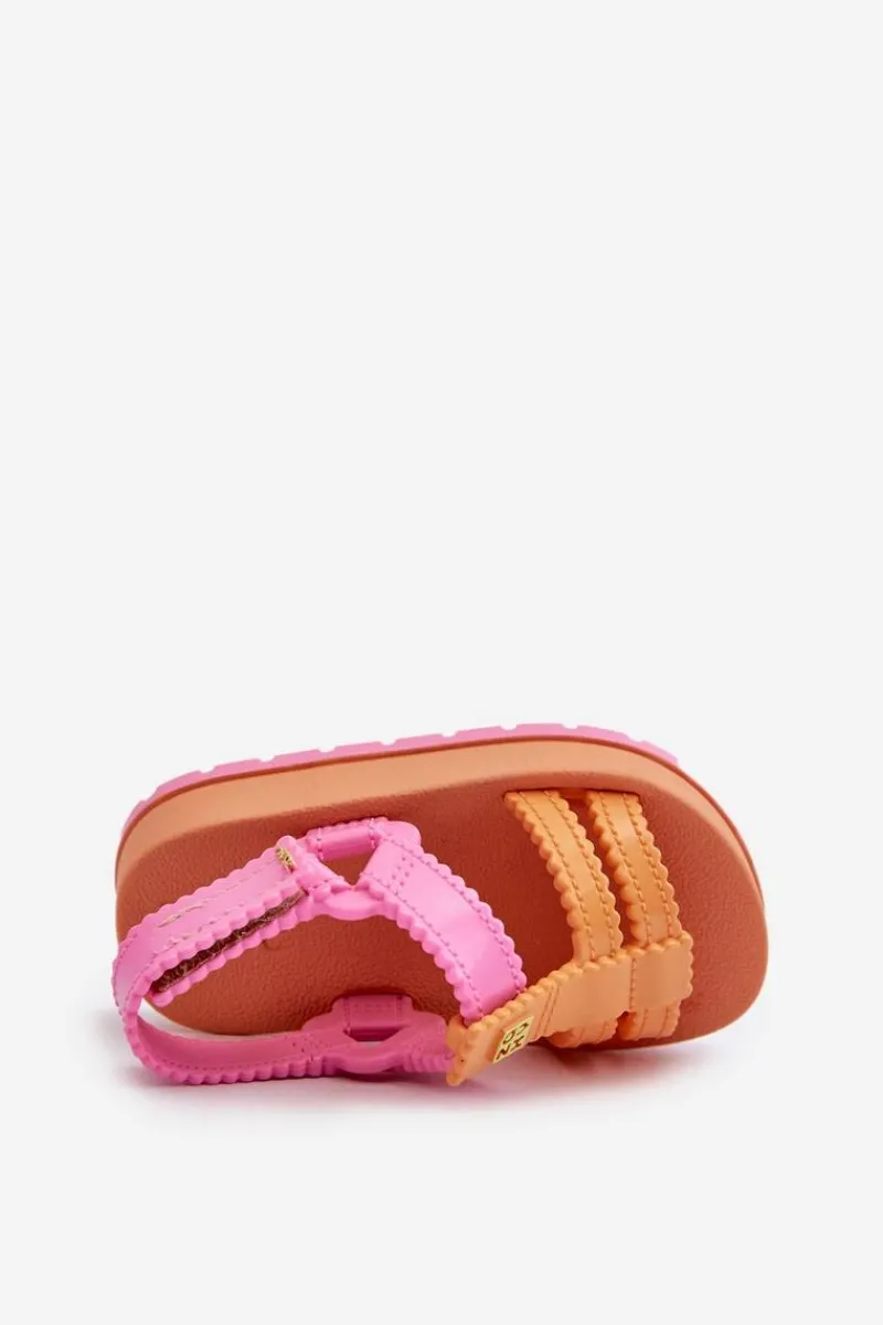 New ZAXY Dziecięce Pachnące Sandałki Na Rzep LL385026 Pomarańczowe Pomarańczowy