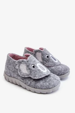 Online BEFADO Dziecięce Papcie Koala 620P001 Szare
