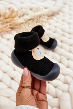 Chłopięce|Dziewczęce>BEFADO Dziecięce Papcie Niechodki 002P023 Czarne