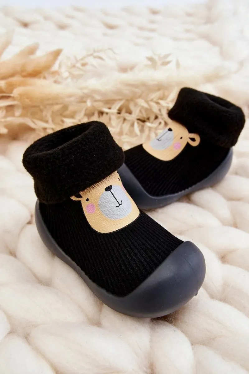 Chłopięce|Dziewczęce>BEFADO Dziecięce Papcie Niechodki 002P023 Czarne