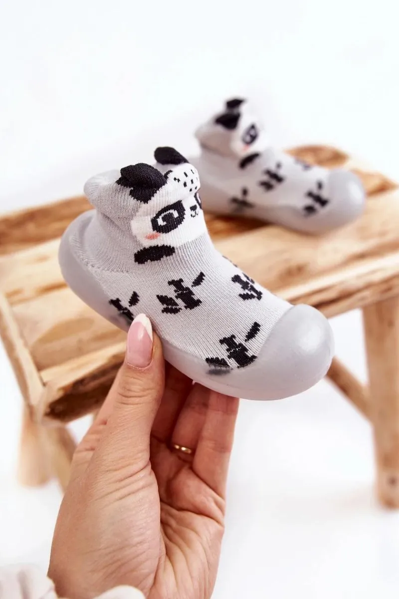 Chłopięce|Dziewczęce>BEFADO Dziecięce Papcie Niechodki 002P038 Szare