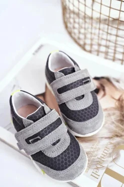 Chłopięce></noscript>Bartek S.A. Dziecięce Półbuty Dla Chłopców Szare BARTEK T-71949/SA1